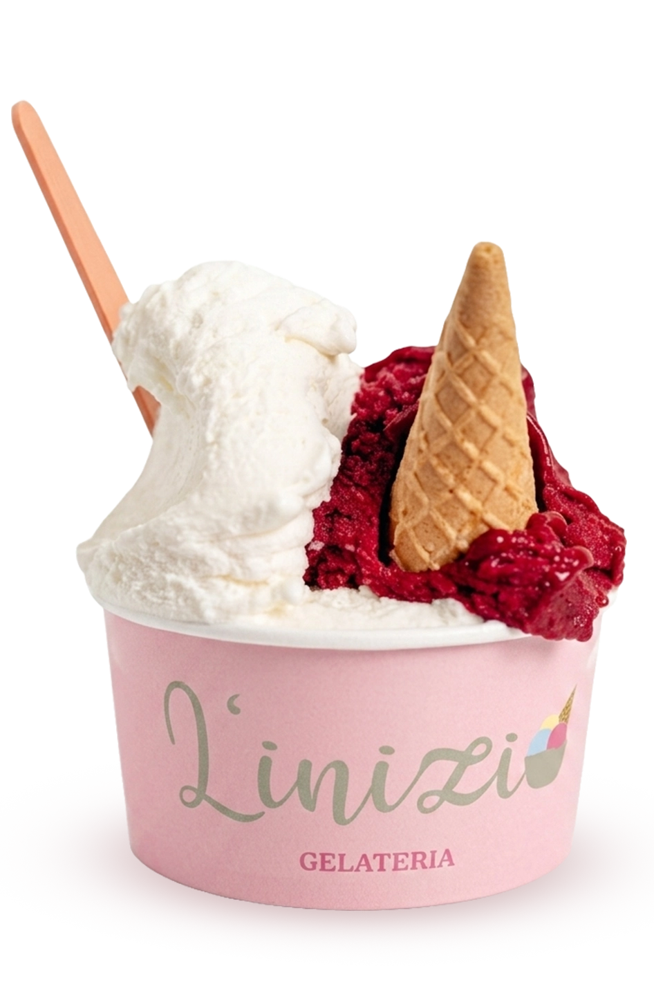 Coppa di gelato artigianale L'Inizio